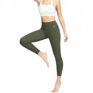 Nike Zenvy Gentle-Support High-Waisted Ankle Leggings Cargo Khaki NWT XS